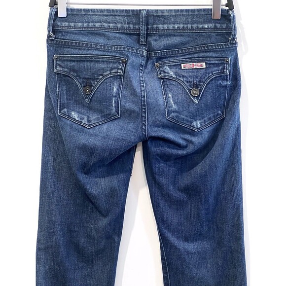 Hudson Jeans Pants Womens 27 Blue Denim Cotton Blend Stretch Made USA Pockets - Picture 9 of 13